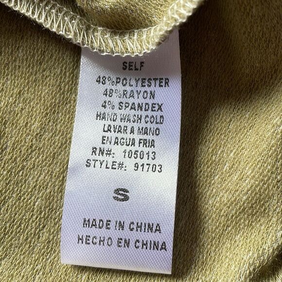 Altar’d State Light Olive Long Sleeve Fit & Flare Dress NWT - Picture 5 of 6